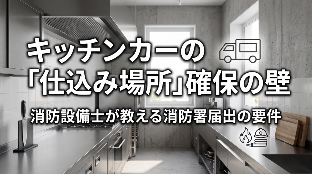 キッチンカーの「仕込み場所」確保の壁｜消防設備士が教える消防署届出の要件